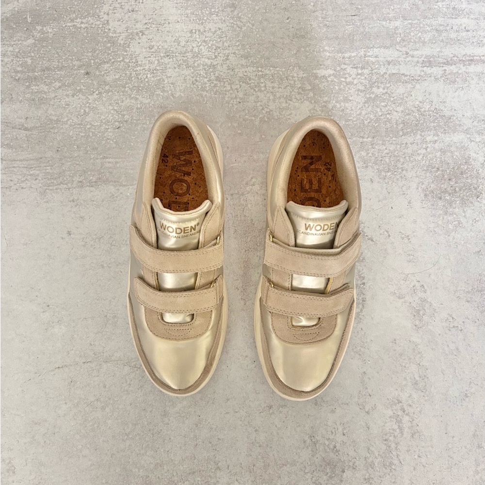 Woden Women's Gold Sneakers